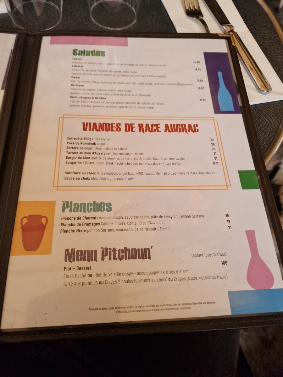 Menu - L'oustal photo 4