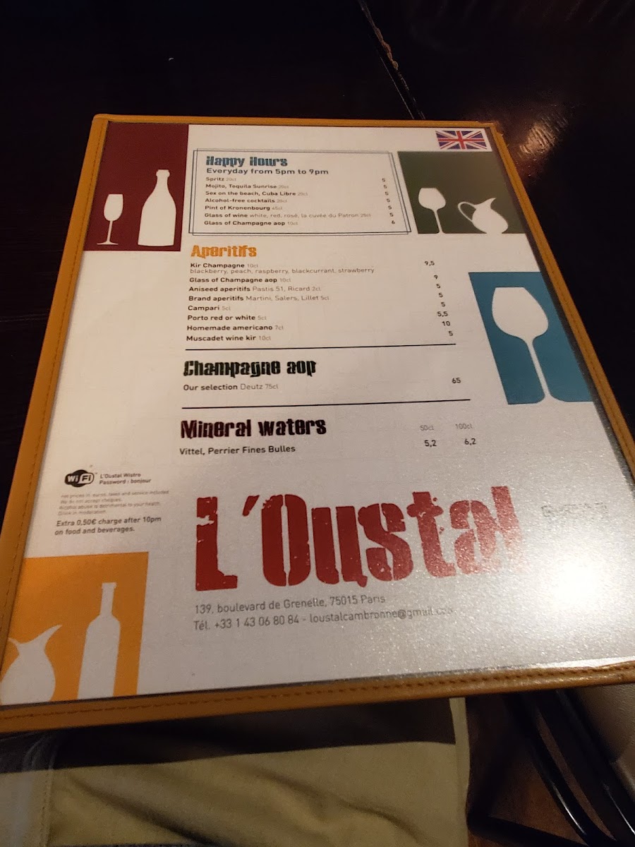 Menu - L'oustal photo 9